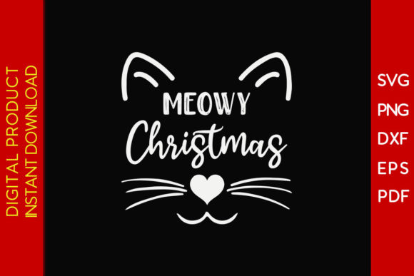 Meowy Christmas Funny Christmas SVG Tee Review